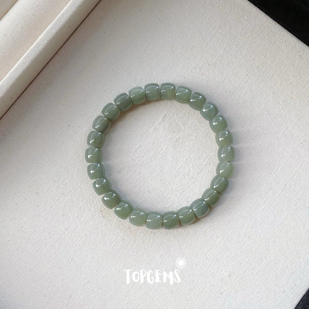 [HOẢ TỐC - TẶNG HỘP] Vòng Tay Chuỗi Ngọc Hoà Điền Tự Nhiên Vòng Nhập Môn Size 6mm đến 12mm TOPGEMS