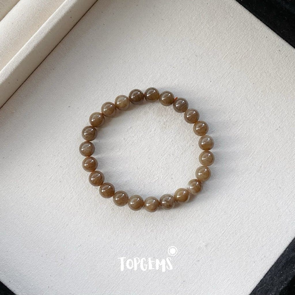 [HOẢ TỐC - TẶNG HỘP] Vòng Tay Chuỗi Ngọc Hoà Điền Tự Nhiên Vòng Nhập Môn Size 6mm đến 12mm TOPGEMS