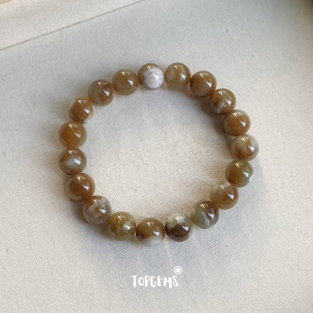 Vòng Tay Chuỗi Ngọc Hoà Điền Tự Nhiên Vòng Nhập Môn 6 li đến 12 li TOPGEMS [SHIP HOẢ TỐC] - TẶNG KÈM HỘP