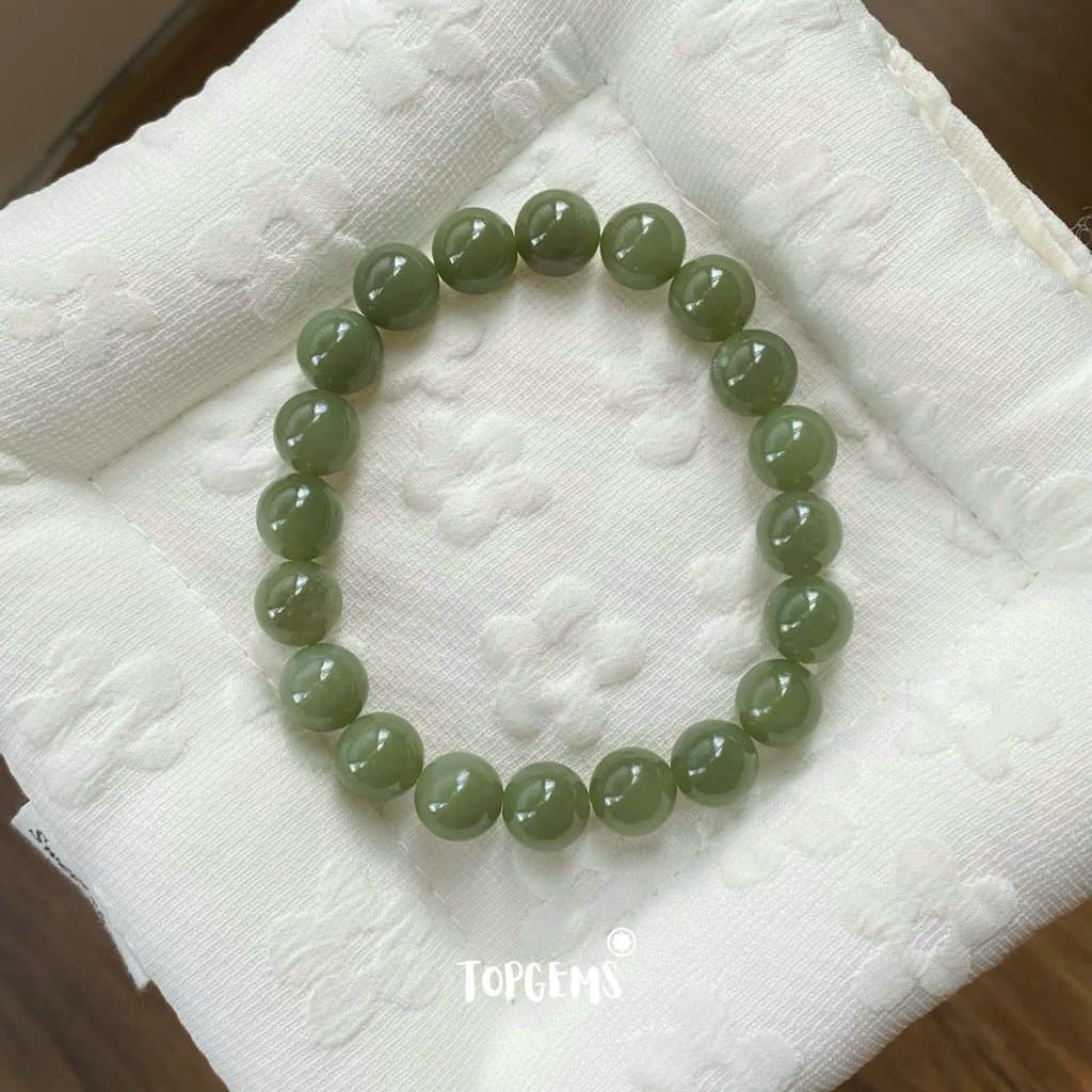 Vòng Tay Chuỗi Ngọc Hoà Điền Tự Nhiên Vòng Nhập Môn 6 li đến 12 li TOPGEMS [SHIP HOẢ TỐC] - TẶNG KÈM HỘP V980 - Ảnh bìa