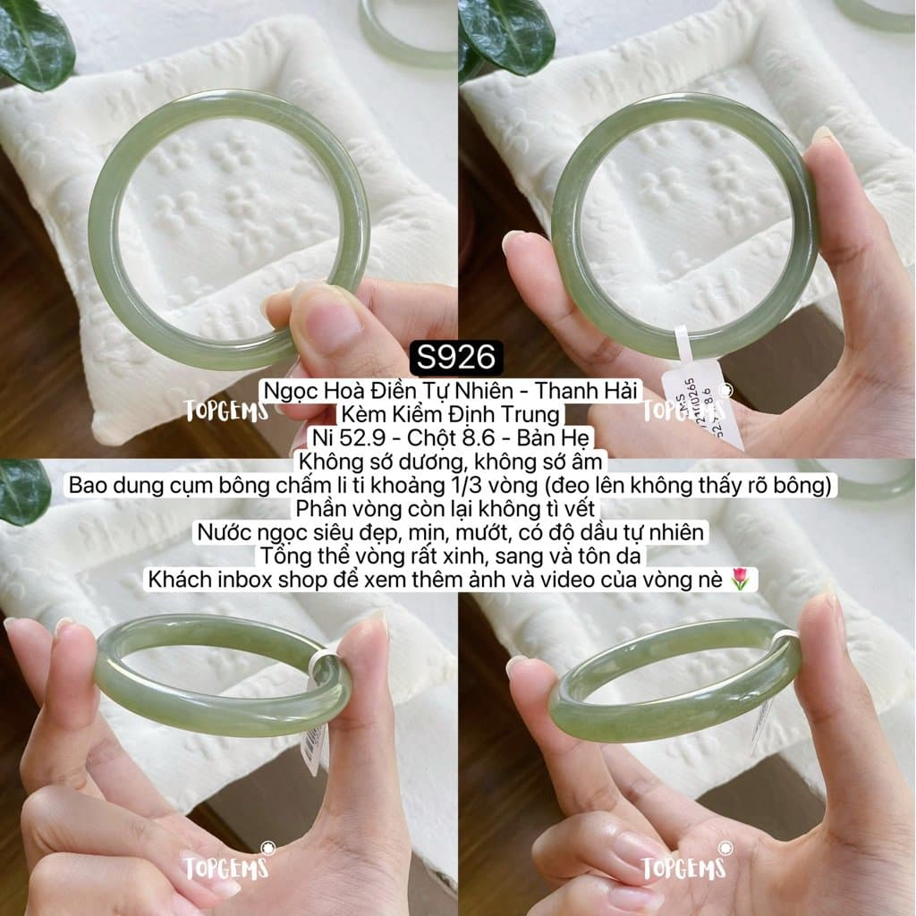Tổng Hợp Vòng Bản Ngọc Hoà Điền Tự Nhiên Hàng Đẹp TOPGEMS Vòng Bản Đũa Vòng Bản Hẹ Vòng Dingdang