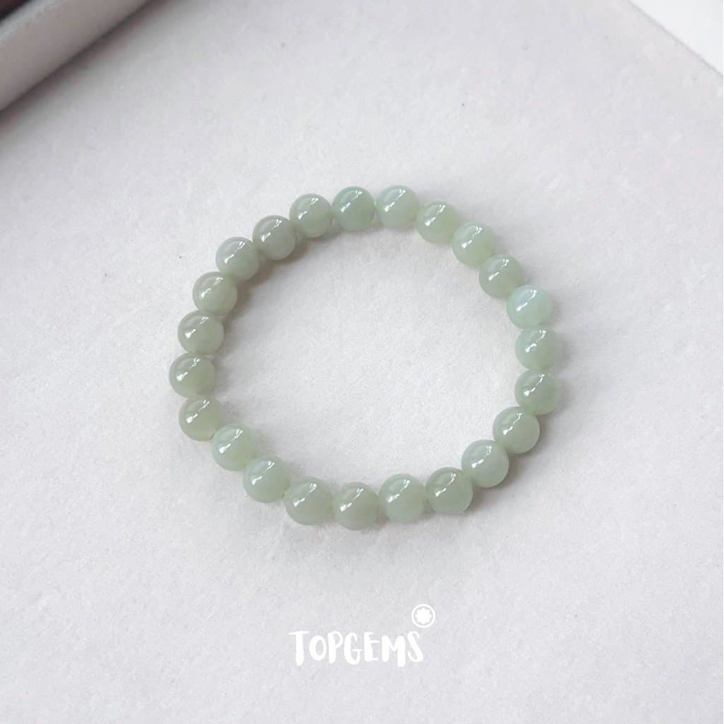 [HOẢ TỐC - TẶNG HỘP] Vòng Tay Chuỗi Ngọc Hoà Điền Tự Nhiên Thanh Hải Thanh Thuỷ 8mm Ngọc Đẹp TOPGEMS