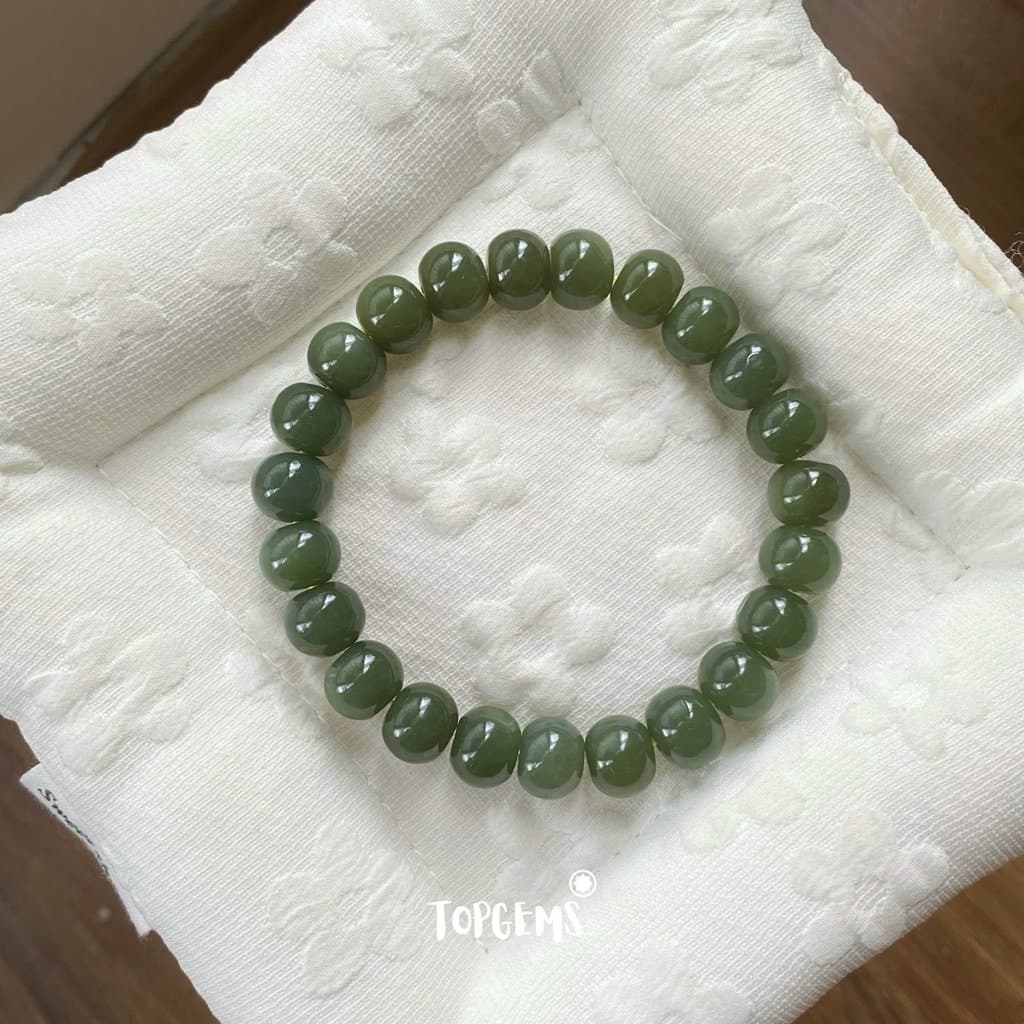 Vòng Tay Chuỗi Ngọc Hoà Điền Tự Nhiên Vòng Nhập Môn 6 li đến 12 li TOPGEMS [SHIP HOẢ TỐC] - TẶNG KÈM HỘP V968 - Ảnh bìa