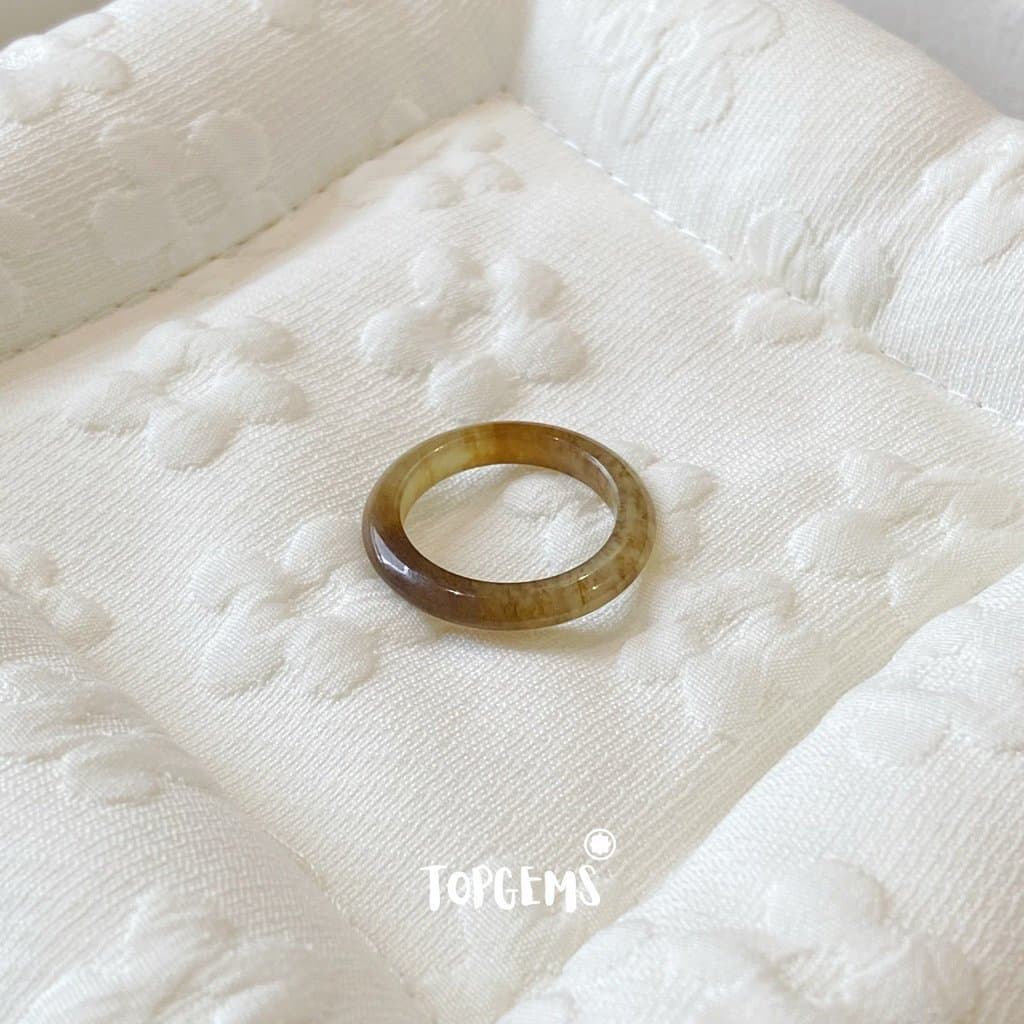 [TẶNG KÈM HỘP] Tổng Hợp Nhẫn Ngọc Hòa Điền Tự Nhiên Phong Thủy May Mắn - Chọn Mẫu Theo Mệnh & Sở Thích