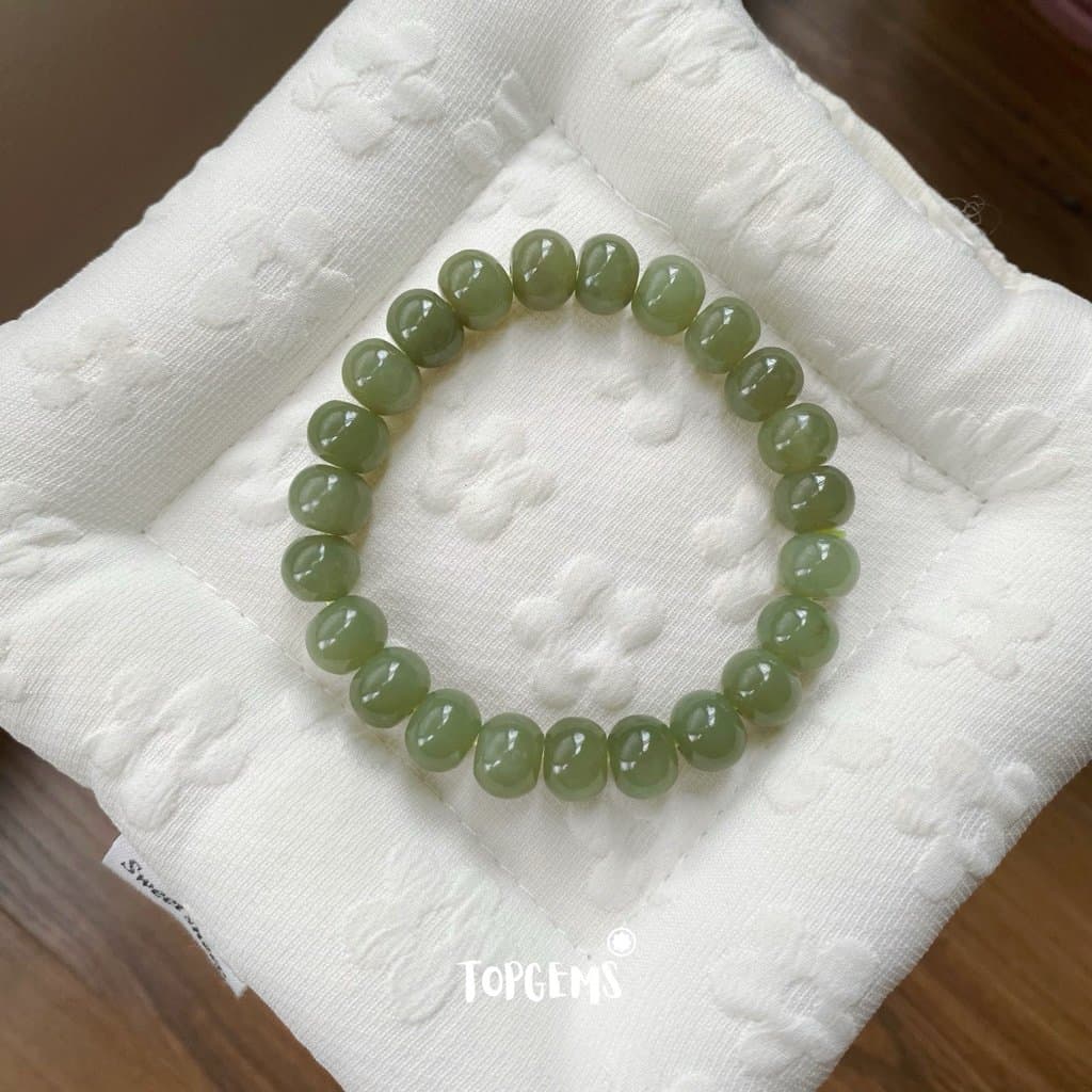 Vòng Tay Chuỗi Ngọc Hoà Điền Tự Nhiên Vòng Nhập Môn 6 li đến 12 li TOPGEMS [SHIP HOẢ TỐC] - TẶNG KÈM HỘP V969 - Ảnh bìa