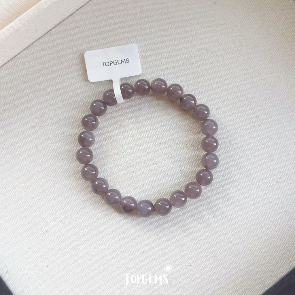 Vòng Chuỗi Ngọc Hoà Điền Yên Tử 8mm Tự Nhiên TOPGEMS - SHIP HOẢ TỐC TẶNG KÈM HỘP