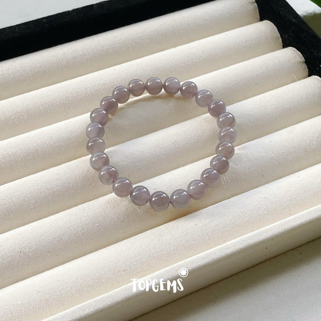 Vòng Chuỗi Ngọc Hoà Điền Yên Tử 8mm Tự Nhiên TOPGEMS - SHIP HOẢ TỐC TẶNG KÈM HỘP
