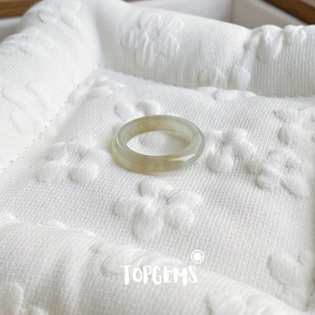 [TẶNG KÈM HỘP] Tổng Hợp Nhẫn Ngọc Hòa Điền Tự Nhiên Phong Thủy May Mắn - Chọn Mẫu Theo Mệnh & Sở Thích