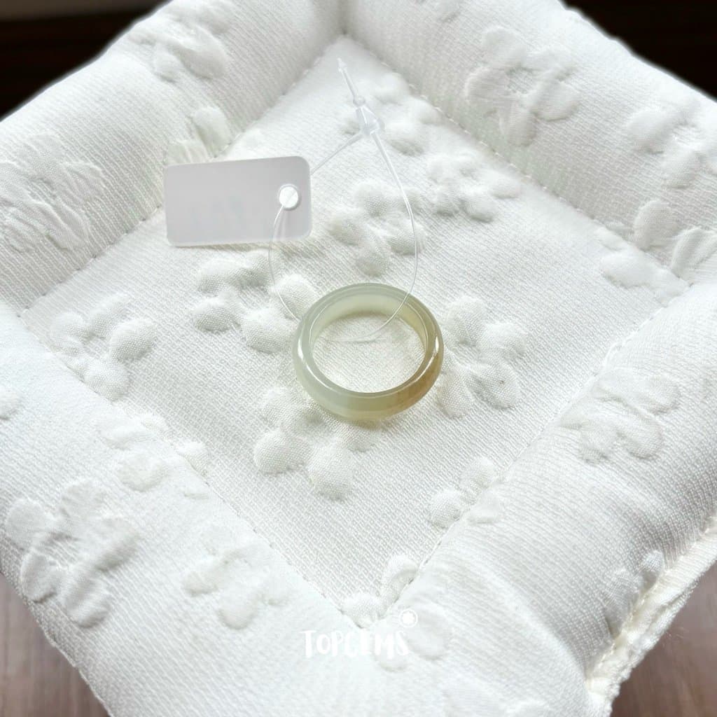 [TẶNG KÈM HỘP] Tổng Hợp Nhẫn Ngọc Hòa Điền Tự Nhiên Phong Thủy May Mắn - Chọn Mẫu Theo Mệnh & Sở Thích