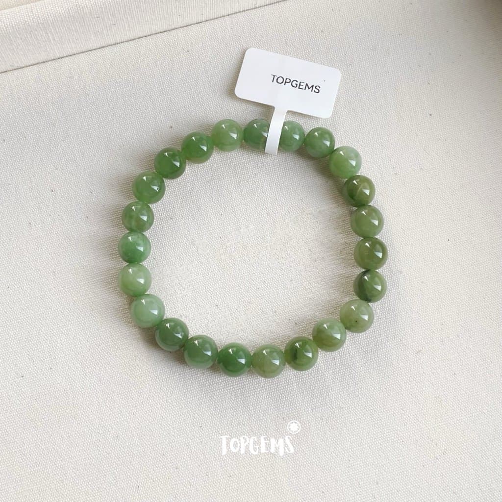 Vòng Chuỗi Mật Ngọc Hoà Điền Tự Nhiên 6 Li Màu Mật Ombre Chuyển Màu TOPGEMS - [SHIP HOẢ TỐC]