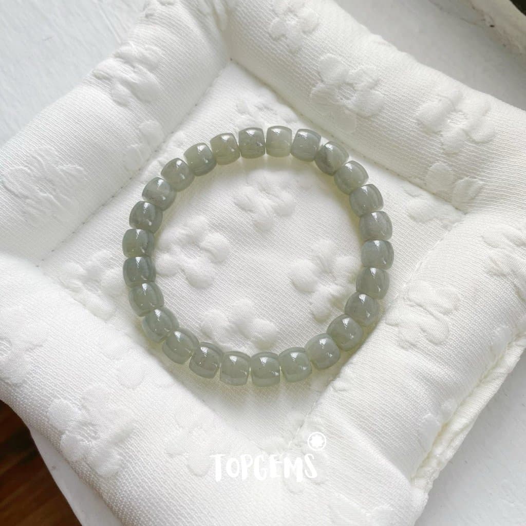 Vòng Tay Ngọc Hoà Điền Tự Nhiên Vòng Nhập Môn Phúc Lợi 6 li đến 12 li TOPGEMS [SHIP HOẢ TỐC] - TẶNG KÈM HỘP