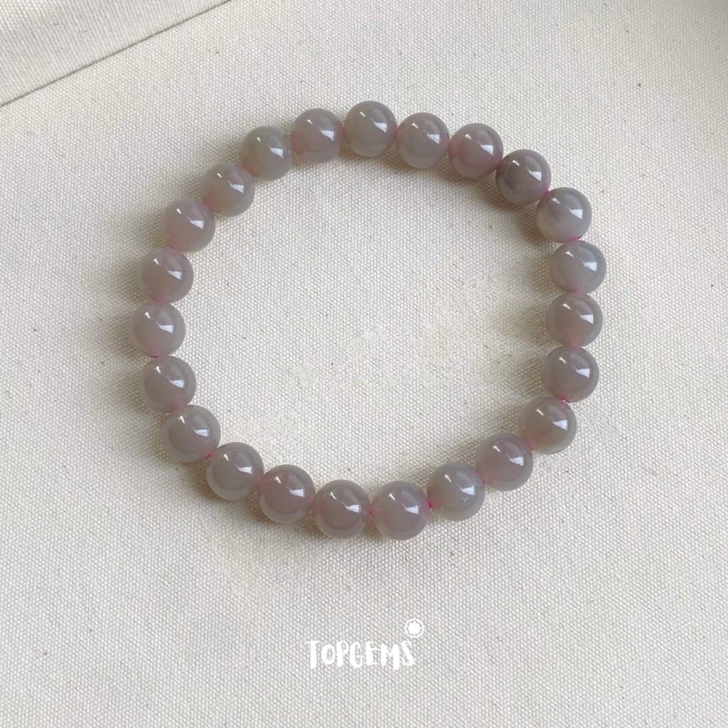 Vòng Chuỗi Ngọc Hoà Điền Yên Tử 8mm Tự Nhiên TOPGEMS - SHIP HOẢ TỐC TẶNG KÈM HỘP
