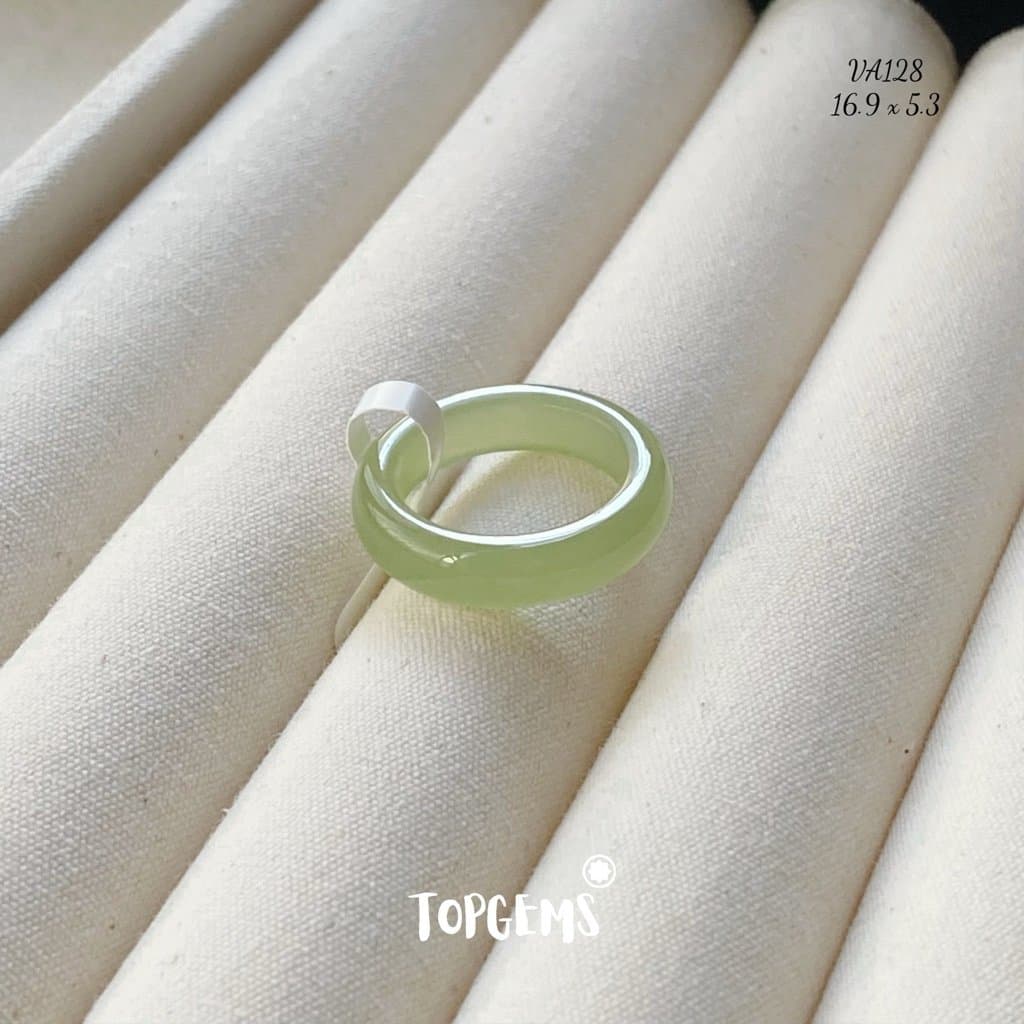 Tổng Hợp Nhẫn Ngọc Hòa Điền Tự Nhiên Phong Thủy May Mắn Dòng Cao Cấp - Chọn Mẫu Theo Mệnh & Sở Thích