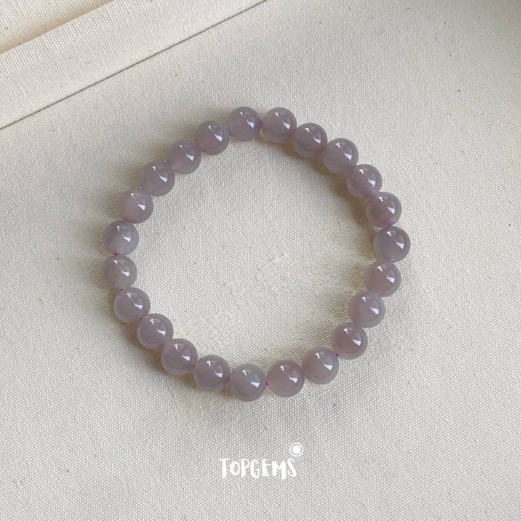 Vòng Chuỗi Ngọc Hoà Điền Yên Tử 8mm Tự Nhiên TOPGEMS - SHIP HOẢ TỐC TẶNG KÈM HỘP