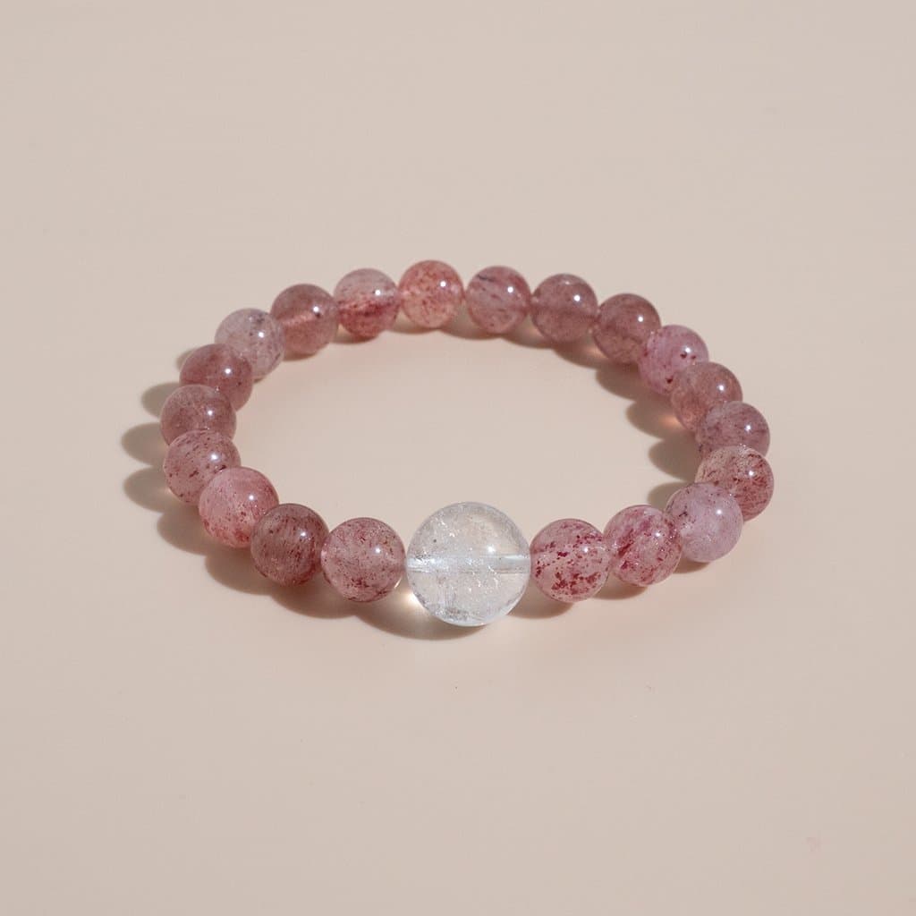 Vòng Tay Chuỗi Đá Phong Thủy Tự Nhiên Cao Cấp (Thạch Anh Tím, Garnet, Hắc Diện Thạch, Aquamarine, Thạch Anh)