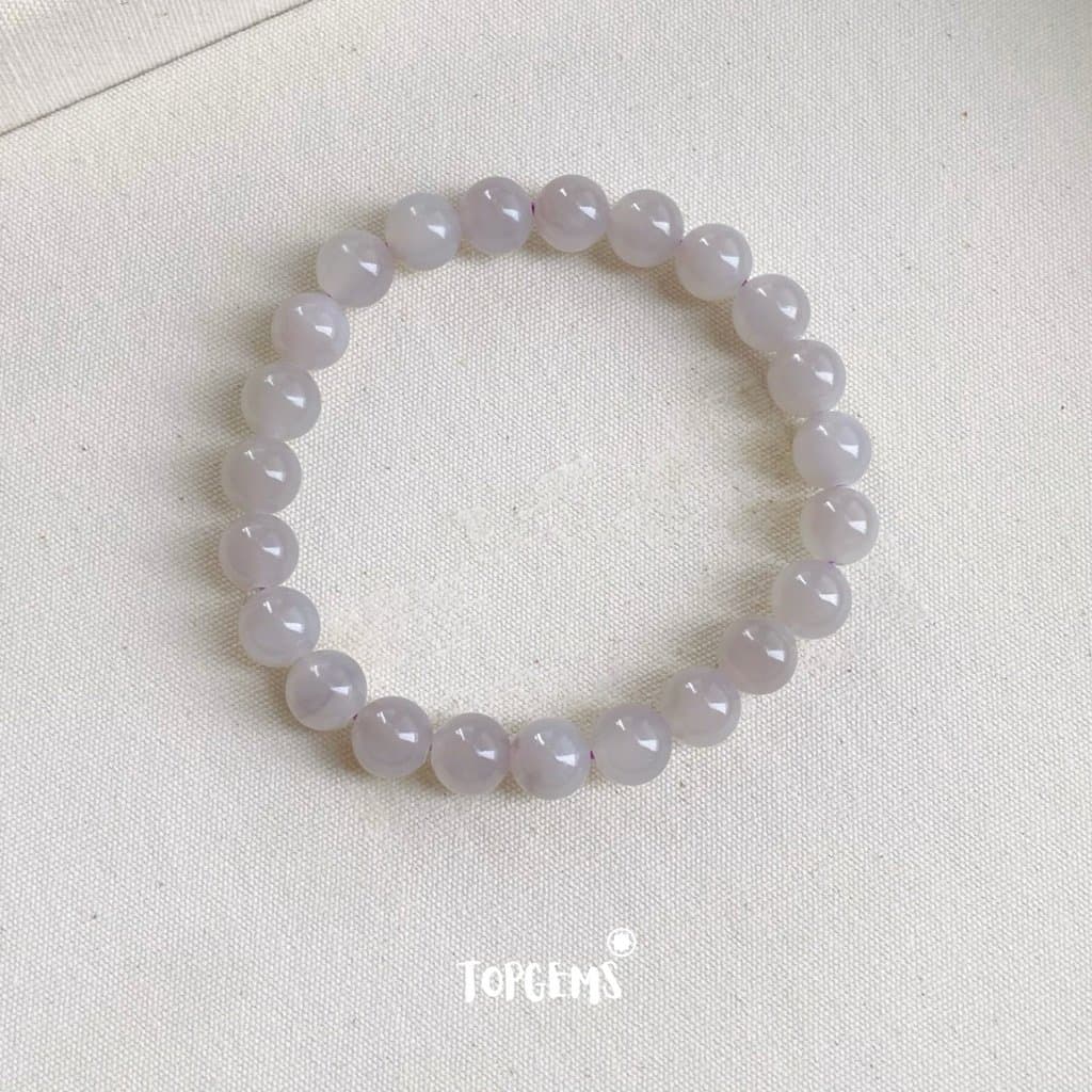 Vòng Chuỗi Ngọc Hoà Điền Yên Tử 8mm Tự Nhiên TOPGEMS - SHIP HOẢ TỐC TẶNG KÈM HỘP