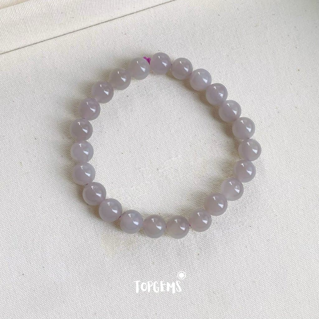 Vòng Chuỗi Ngọc Hoà Điền Yên Tử 8mm Tự Nhiên TOPGEMS - SHIP HOẢ TỐC TẶNG KÈM HỘP