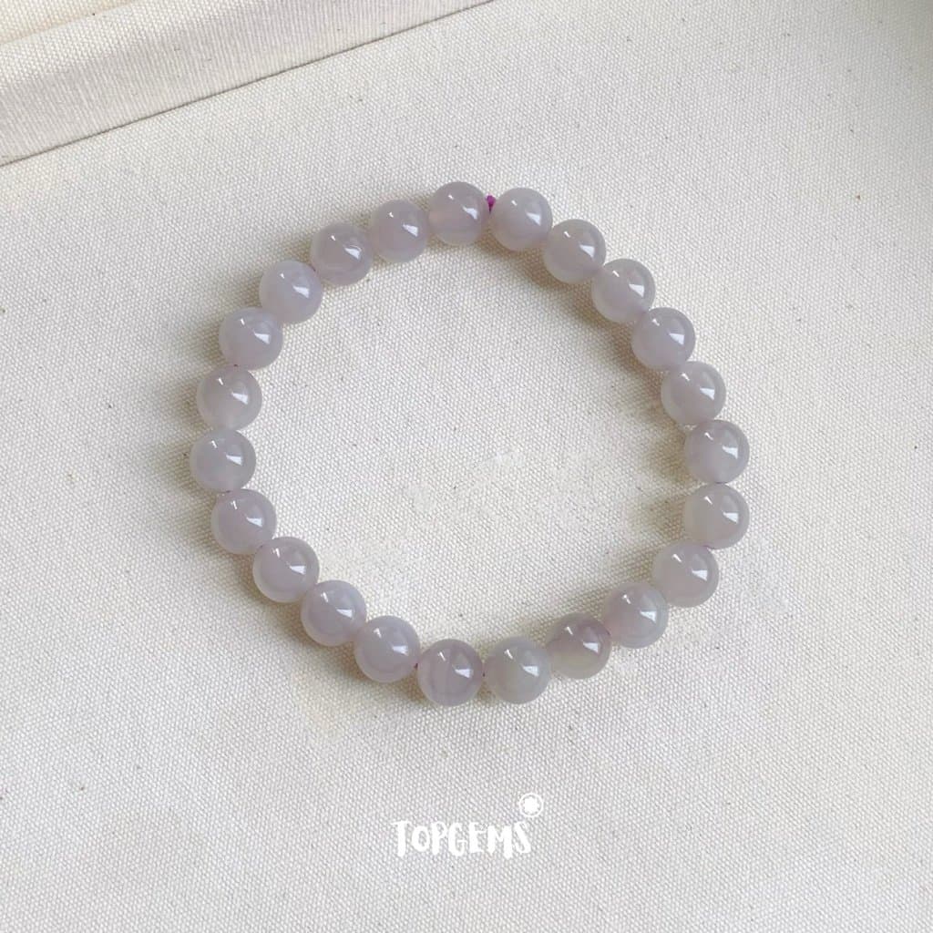 Vòng Chuỗi Ngọc Hoà Điền Yên Tử 8mm Tự Nhiên TOPGEMS - SHIP HOẢ TỐC TẶNG KÈM HỘP
