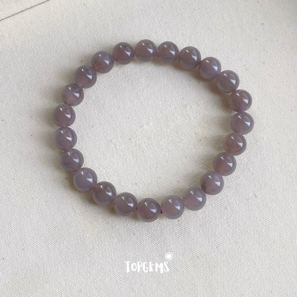 Vòng Chuỗi Ngọc Hoà Điền Yên Tử 8mm Tự Nhiên TOPGEMS - SHIP HOẢ TỐC TẶNG KÈM HỘP