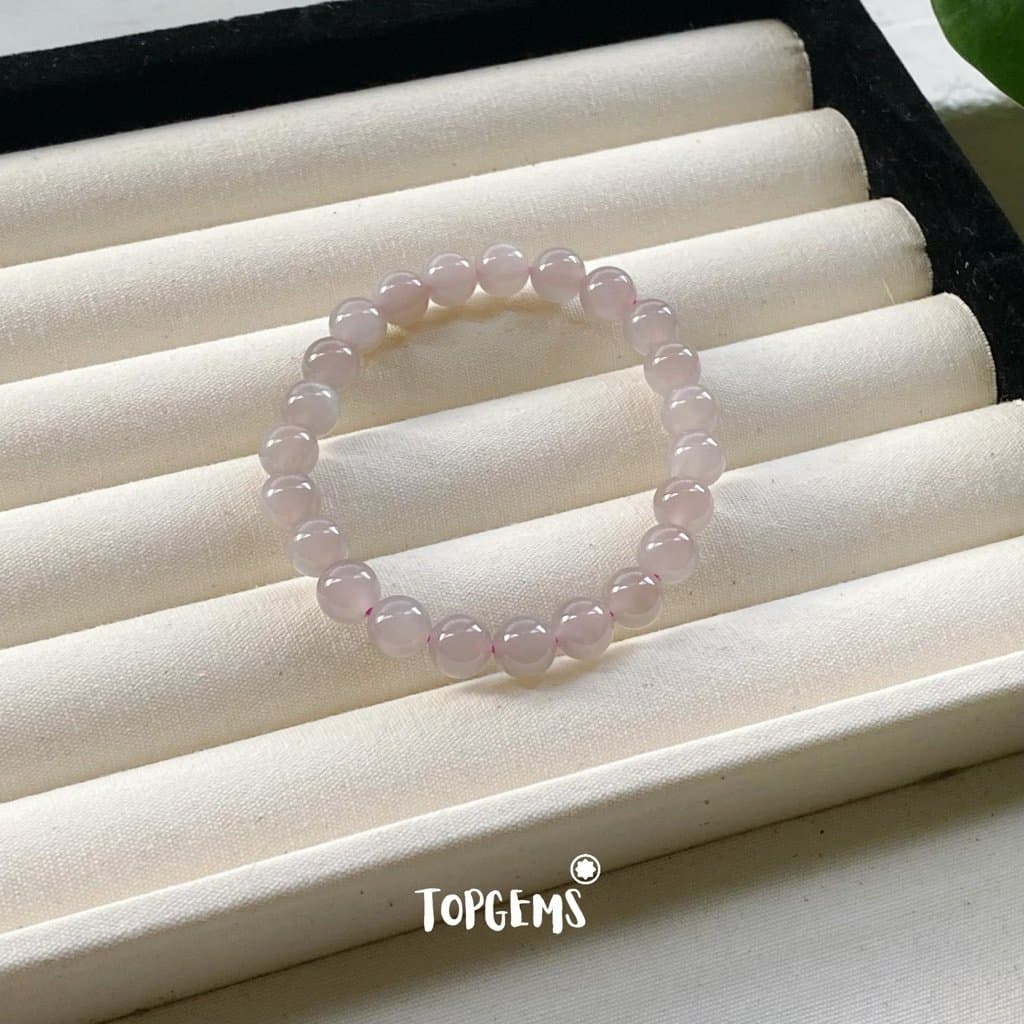 Vòng Chuỗi Ngọc Hoà Điền Yên Tử 8mm Tự Nhiên TOPGEMS - SHIP HOẢ TỐC TẶNG KÈM HỘP VA031 - Ảnh bìa