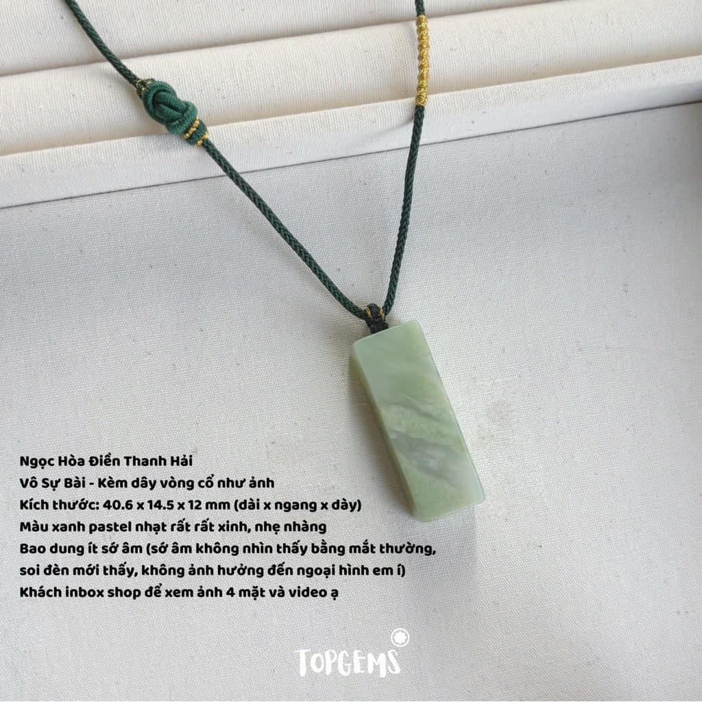 Tổng Hợp Vô Sự Bài Ngọc Hoà Điền Tự Nhiên Hàng Đẹp TOPGEMS Mặt Dây Chuyền Ngọc Hoà Điền Mặt Vòng Cổ Nam Nữ Đều Deo Được