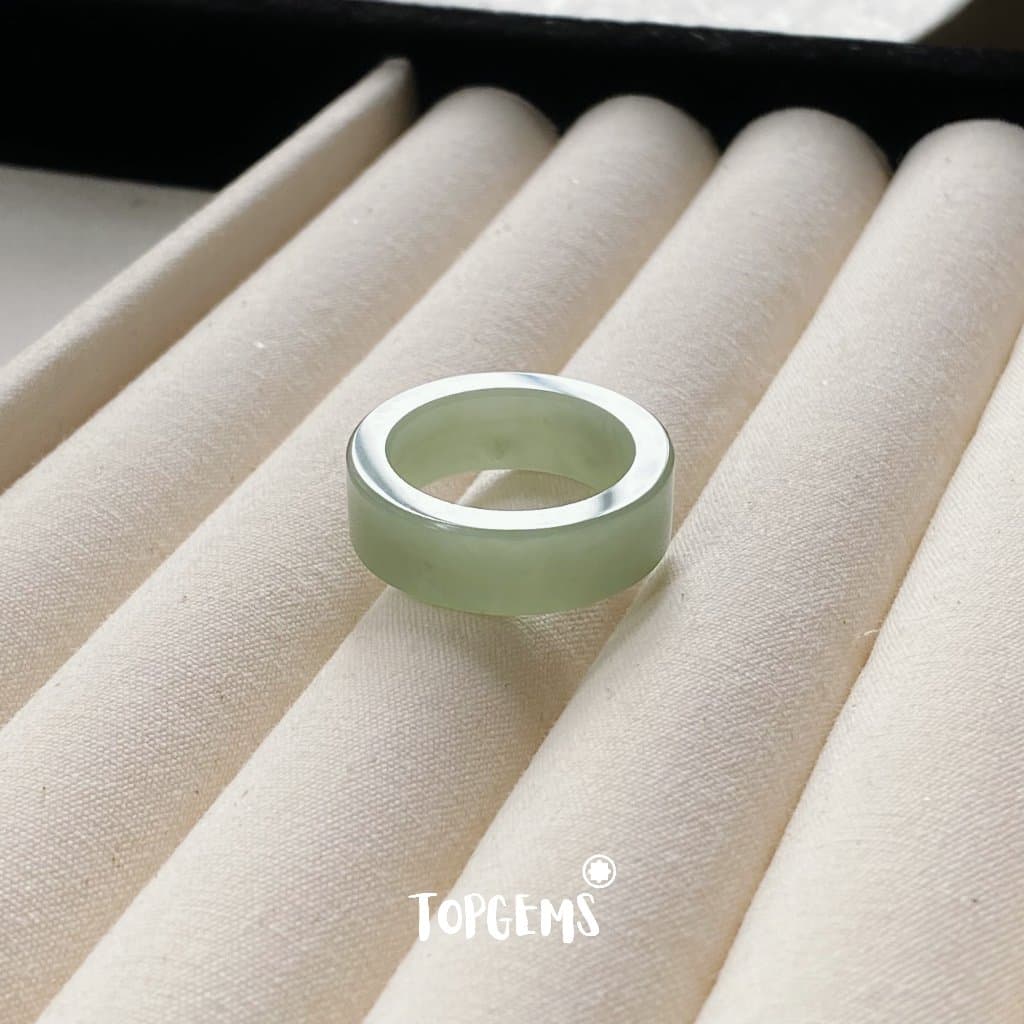 Tổng Hợp Nhẫn Ngọc Hòa Điền Tự Nhiên Dòng Cao Cấp Chột Mảnh Chột Dày - Chọn Mẫu Theo Mệnh & Sở Thích