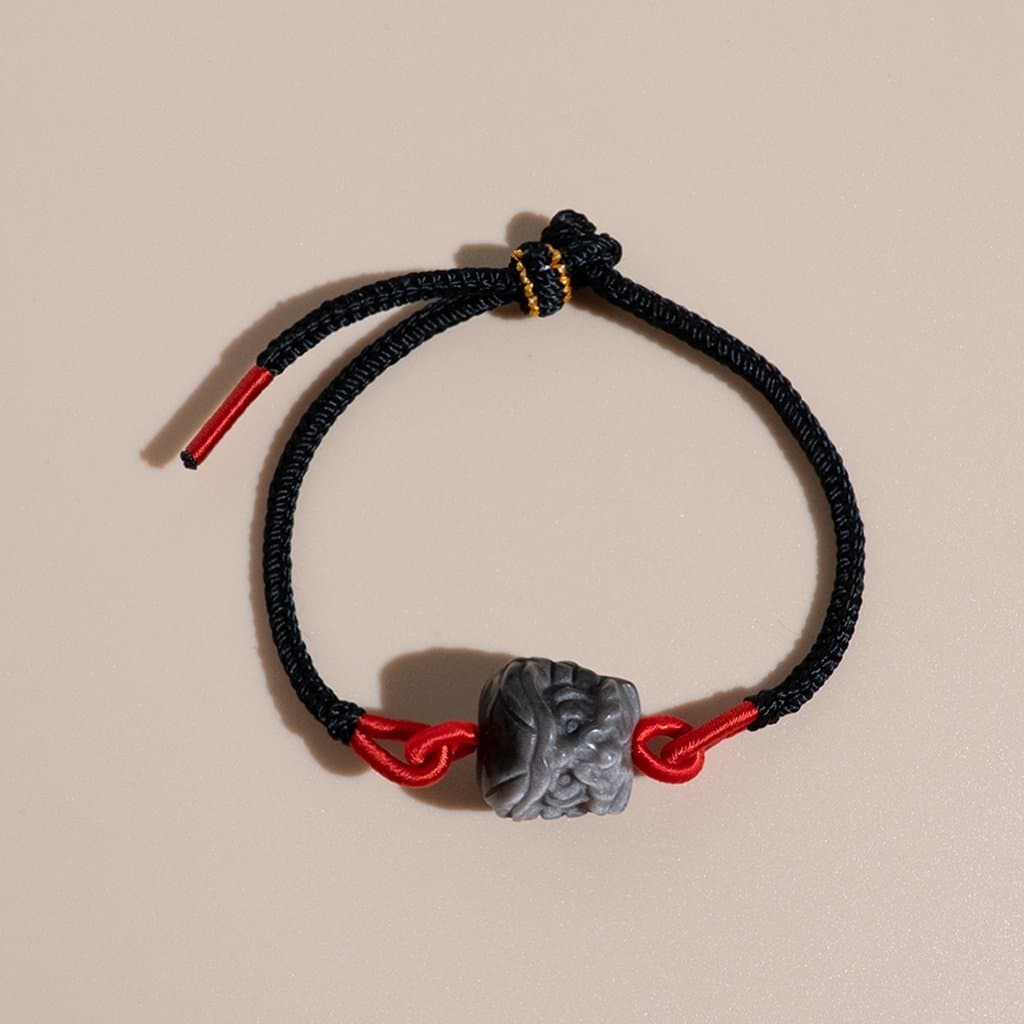 Vòng Tay Dây Tết Nữ Mix Charm Đá Phong Thủy Tự Nhiên Cao Cấp 10-16mm