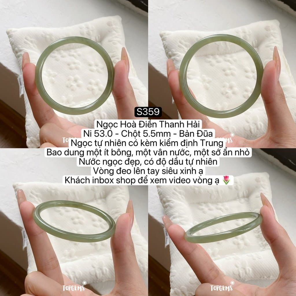 Tổng Hợp Vòng Bản Ngọc Hoà Điền Tự Nhiên TOPGEMS Vòng Nhập Môn Phúc Lợi Vòng Bản Hẹ Vòng Bản Đũa Ngọc Hoà Điền Tự Nhiên