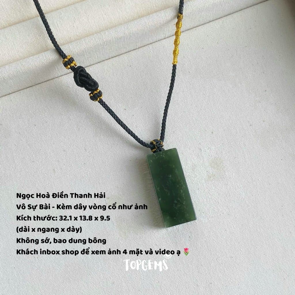 Tổng Hợp Vô Sự Bài Ngọc Hoà Điền Tự Nhiên Hàng Đẹp TOPGEMS Mặt Dây Chuyền Ngọc Hoà Điền Mặt Vòng Cổ Nam Nữ Đều Deo Được