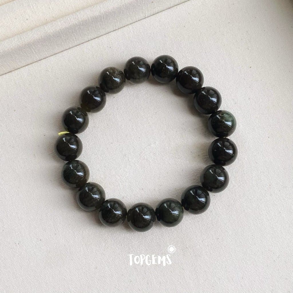 Vòng Chuỗi Ngọc Hoà Điền Tự Nhiên Tân Cương 12 Li TOPGEMS - Chuỗi Ngọc Nam Nữ Đều Đeo Được - SHIP HOẢ TỐC KÈM HỘP