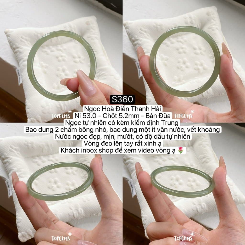 Tổng Hợp Vòng Bản Ngọc Hoà Điền Tự Nhiên TOPGEMS Vòng Nhập Môn Phúc Lợi Vòng Bản Hẹ Vòng Bản Đũa Ngọc Hoà Điền Tự Nhiên