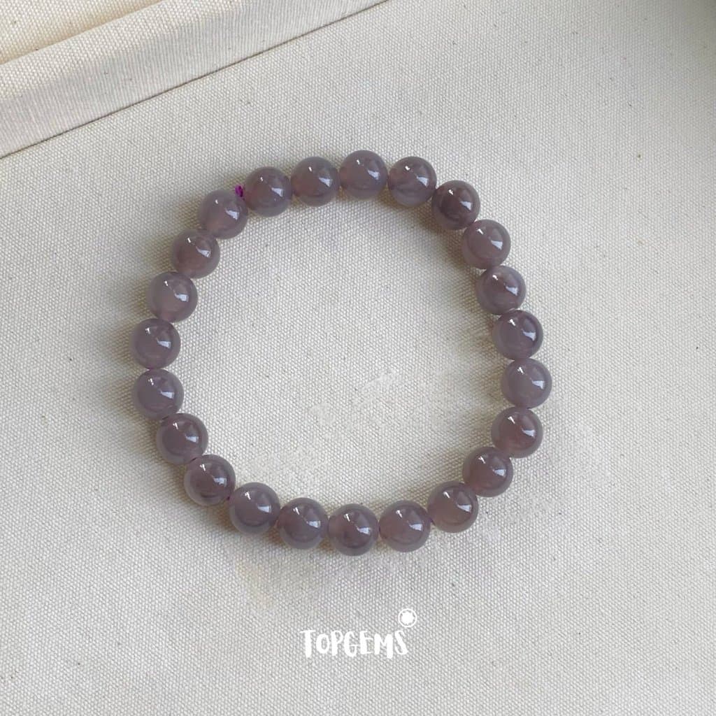 Vòng Chuỗi Ngọc Hoà Điền Yên Tử 8mm Tự Nhiên TOPGEMS - SHIP HOẢ TỐC TẶNG KÈM HỘP